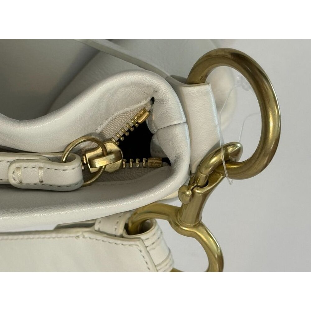 Coach Hampton White Hobo Shoulder Bag Gold tone Hardware NWOT - Picture 10 of 13